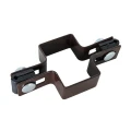 Staffa intermedia per pannelli di recinzione 40x60 marrone GPV-700-05