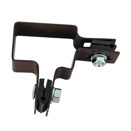 Staffa angolare per pannelli di recinzione 40x60 marrone GPV-700-10