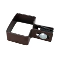 Collare terminale per pannelli di recinzione 40x60 marrone GPV-700-15