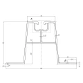 Ponte trapezoidale 33cm H-60 in EPDM per tetti in lamiera grecata PV-02-02 (2)
