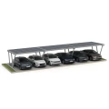 Parcheggio fotovoltaico VICA per 6 veicoli SOLO Carport 3x2 moduli GPV-105-06
