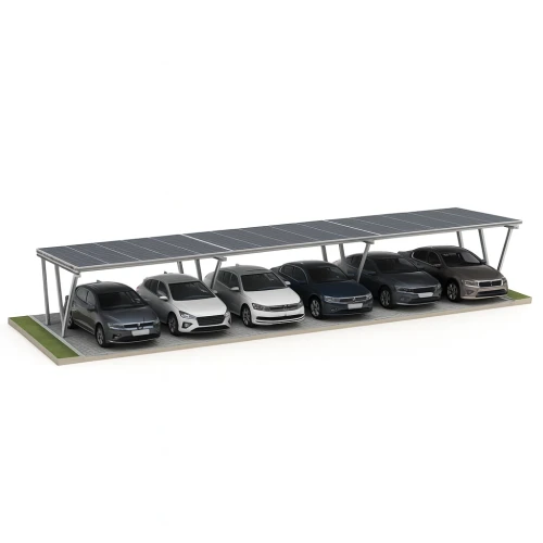 Parcheggio fotovoltaico VICA per 6 veicoli SOLO Carport 3x2 moduli GPV-105-06