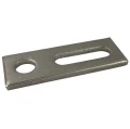 Adattatore di fissaggio M12 80x30x5 materiale 1.4301 PV-07-07