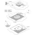 Piastra di fissaggio per copertura 375x375mm CWL PV-27-02 (6)