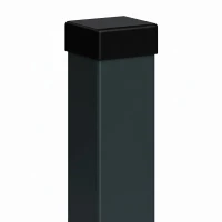 Paletto per recinzione 80x80x2 mm, lunghezza 2,4 m, grigio antracite