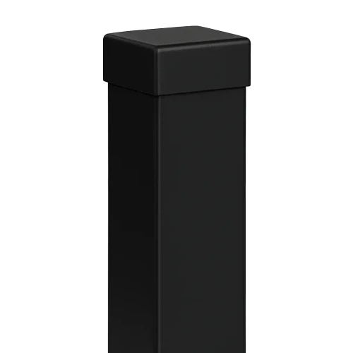 Paletto per recinzione 80x80x2 mm, lunghezza 2,4 m, nero GPV-700-74 (1)