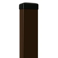 Paletto per recinzione 60x40x1,2 mm, lunghezza 2,4 m, marrone RAL 8017