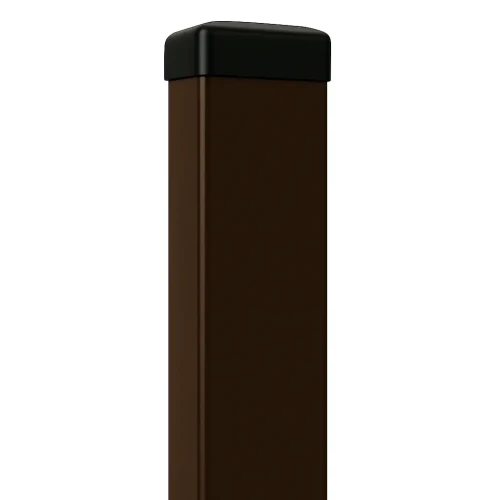 Paletto per recinzione 60x40x1,2 mm, lunghezza 2,4 m, marrone RAL 8017 GPV-700-68 (1)