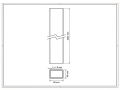 Paletto per recinzione 60x40x1,2 mm, lunghezza 2,4 m, marrone RAL 8017 GPV-700-68 (3)