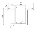Morsetto Centrale - Foro M8 - Alluminio 6060 - H24 Anodizzato PV-04-02 (3)