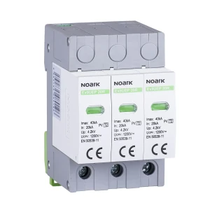 Limitatore di Sovratensione Tipo II 1200V DC 3 Moduli per Sistemi Fotovoltaici Non Messi a Terra