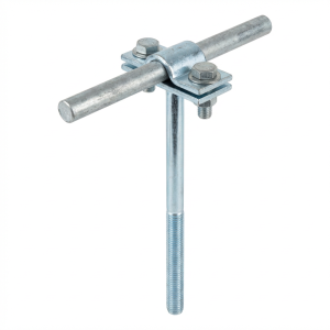 Supporto per filo avvitabile h=12cm zincato galvanico