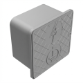 Scatola di controllo da parete 150x150x100mm in plastica grigia 000-173 (1)
