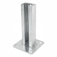Base per palo di recinzione 60x40 zincata