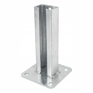 Base per palo di recinzione 60x40 zincata