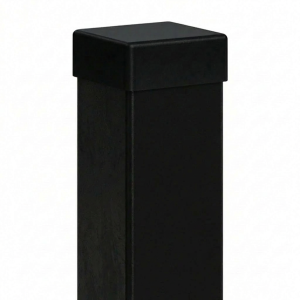 Paletto per recinzione 100x100x3 mm, lunghezza 2,2 m, nero RAL 9005