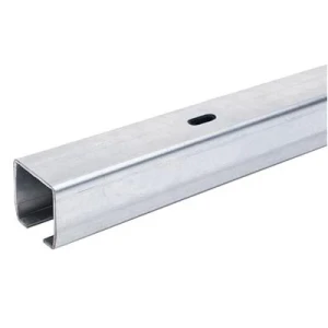 Guida per cancello scorrevole 68x68x3,5 mm lunghezza 6 m - semiaperta, zincata