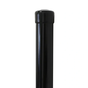 Paletto per recinzione Fi 42,4x1,2, lunghezza 2,3 m, nero RAL 9005