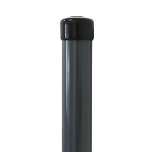 Paletto per recinzione Fi 42,4x1,2, lunghezza 2,3 m, grafite RAL 7016