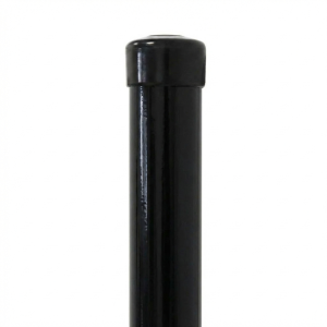 Paletto per recinzione Fi 48,3x1,5, lunghezza 2,3 m, nero RAL 9005