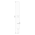 Asta di messa a terra componibile - giunto conico Morse; Ø 16x1500 mm /OG/ PV-23-01 (3)