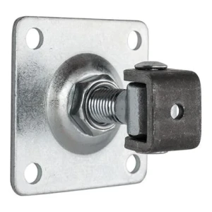 Cerniera regolabile con piastra M20 100x100x4 mm per cancelli e cancelletti