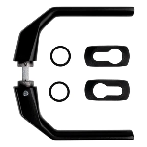 Maniglia in acciaio nera 125×80 mm