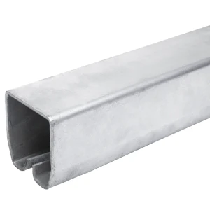 Guida per cancelli sospesi 50x46x2,0 mm, lunghezza 2,9 m, zincata