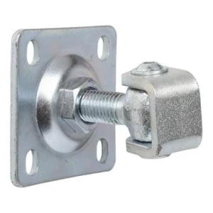 Cerniera regolabile con piastra M16 80x80x3 mm, occhiello zincato