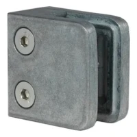 Supporto per vetro 45x45x26 mm, vetro 6-10,76 mm, zamak, sistema piatto, grezzo