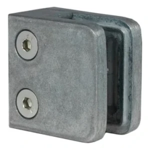 Supporto per vetro 45x45x26 mm, vetro 6-10,76 mm, zamak, sistema piatto, grezzo
