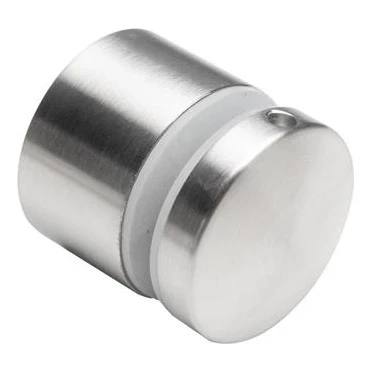 Supporto puntuale per vetro fi 50/30/M10x45, vetro 8-21,52 mm, AISI 304, sistema piatto, satinato 000-262 (1)