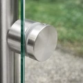Supporto puntuale per vetro fi 50/30/M10x45, vetro 8-21,52 mm, AISI 304, sistema piatto, satinato 000-262 (3)