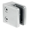 Morsetto per vetro 45x45x26 mm, vetro 6-10,76 mm, AISI 304, sistema piano, satinato 000-260 (1)