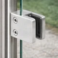 Morsetto per vetro 45x45x26 mm, vetro 6-10,76 mm, AISI 304, sistema piano, satinato 000-260 (3)