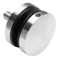 Supporto puntuale per vetro fi 50/8/M10x50, vetro 8-17,52 mm, AISI 304, sistema piatto, satinato 000-266 (1)