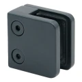 Supporto per vetro 45x45x26 mm antracite vetro 6-10,76 mm zamak sistema piatto verniciato 000-269 (3)