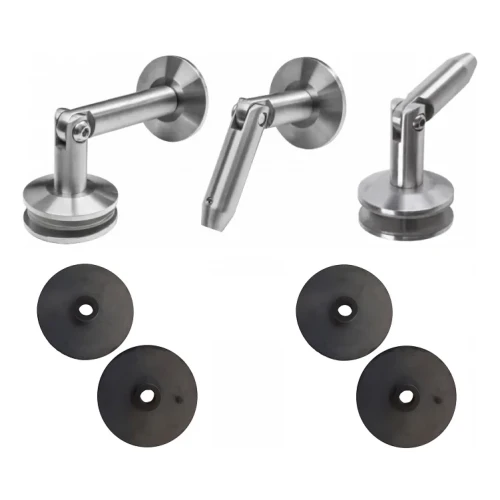 Sistema di coperture in vetro M12, 3 elementi, per tirante fi 12mm, vetro 8-17,52mm (aisi304, universale, satinato) (10) 000-285 (1)