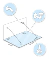 Sistema di coperture in vetro M12, 3 elementi, per tirante fi 12mm, vetro 8-17,52mm (aisi304, universale, satinato) (10) 000-285 (4)