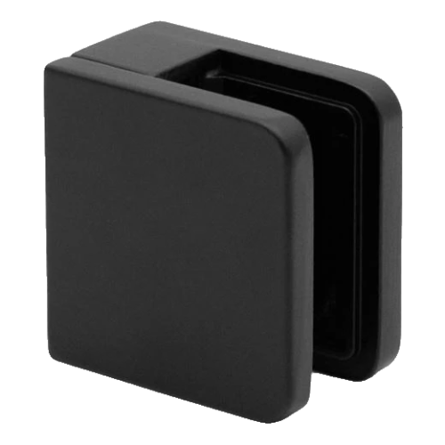 Supporto puntuale per vetro 45x45x26 mm, nero, vetro 6-10,76 mm, zamak, sistema piatto, verniciato 000-286 (1)
