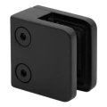 Supporto puntuale per vetro 45x45x26 mm, nero, vetro 6-10,76 mm, zamak, sistema piatto, verniciato 000-286 (3)