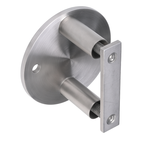 Fissaggio laterale palo fi 42,4 mm per tubo fi 100 mm AISI 304 satinato 000-299 (1)