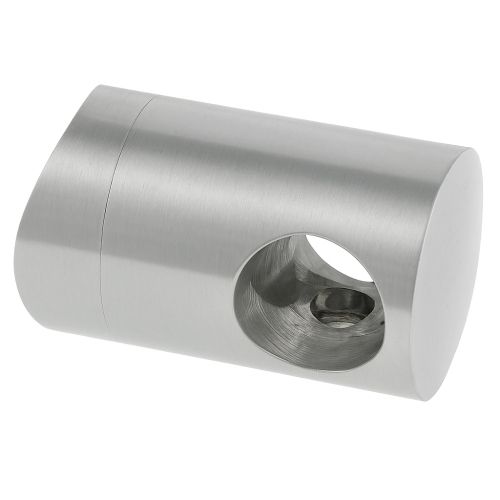 Supporto passante per barra/tubo fi 12 mm. sistema per tubo 42,4 mm, AISI 304 satinato 000-290 (1)