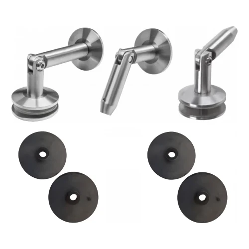 Sistema di coperture in vetro M10 tirante 3 elementi fi 10 mm vetro 8-17,52 mm AISI 304 satinato 000-261 (1)