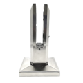 Supporto verticale per vetro spigot 50x50/100x100 mm vetro 12-17,52 mm AISI 304 satinato 000-291 (1)