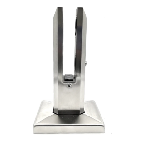 Supporto verticale per vetro Spigot 50x50/100x100 mm. vetro 12-17,52 mm. AISI 304 satinato