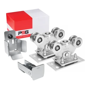 Kit carrelli di scorrimento per cancelli scorrevoli autoportanti 60 + accessori