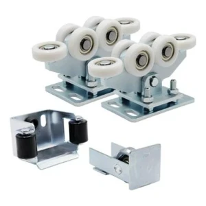 Kit carrelli 80 (6 ruote, ruote in nylon) per cancelli scorrevoli con accessori