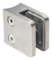 Supporto per vetro 45x45x26 mm vetro 6-10,76 mm zamak sistema 42,4 mm grezzo
