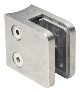 Supporto per vetro 45x45x26 mm vetro 6-10,76 mm zamak sistema 42,4 mm grezzo